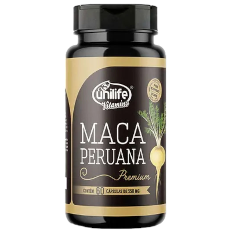 Maca Peruana Premium em cápsulas 550 mg | Unilife