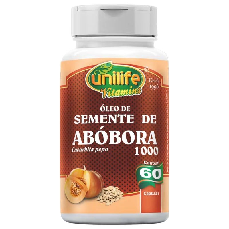 Óleo de Semente de Abóbora em cápsulas 1000 mg | Unilife