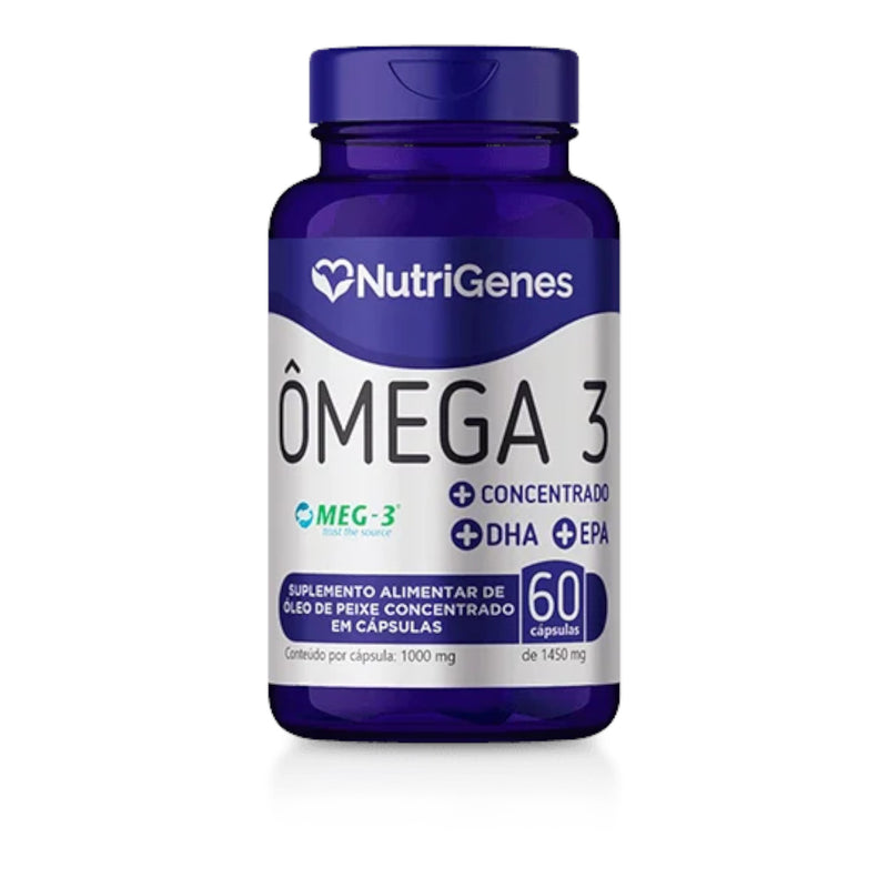 Ômega 3 concentrado 60 cápsulas 1450 mg | Nutrigenes