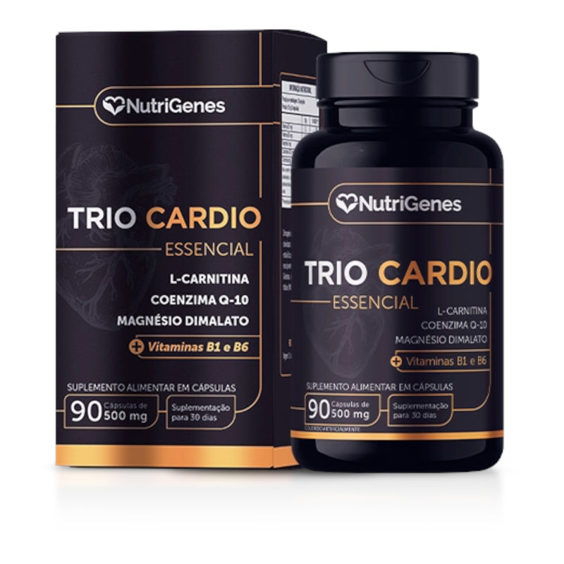 Trio cardio essencial 90 cápsulas 500 mg | Nutrigenes