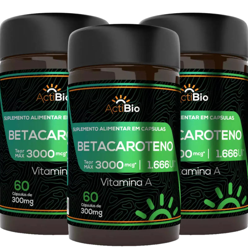 Vitamina A - Betacaroteno - 180 cápsulas | ActiBio