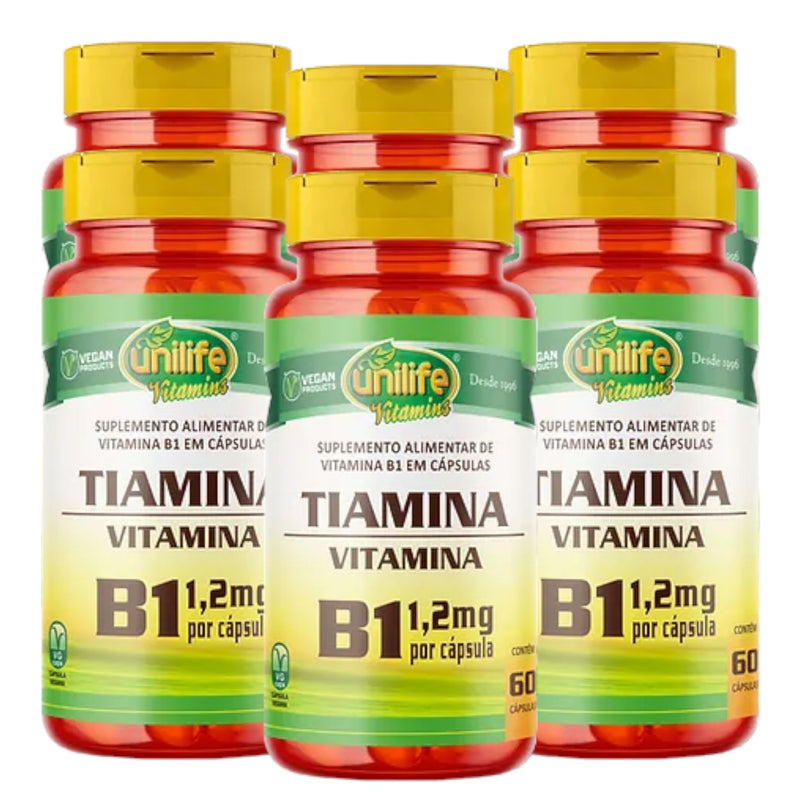 Vitamina B1 - Tiamina 360 cápsulas 500 mg | Unilife